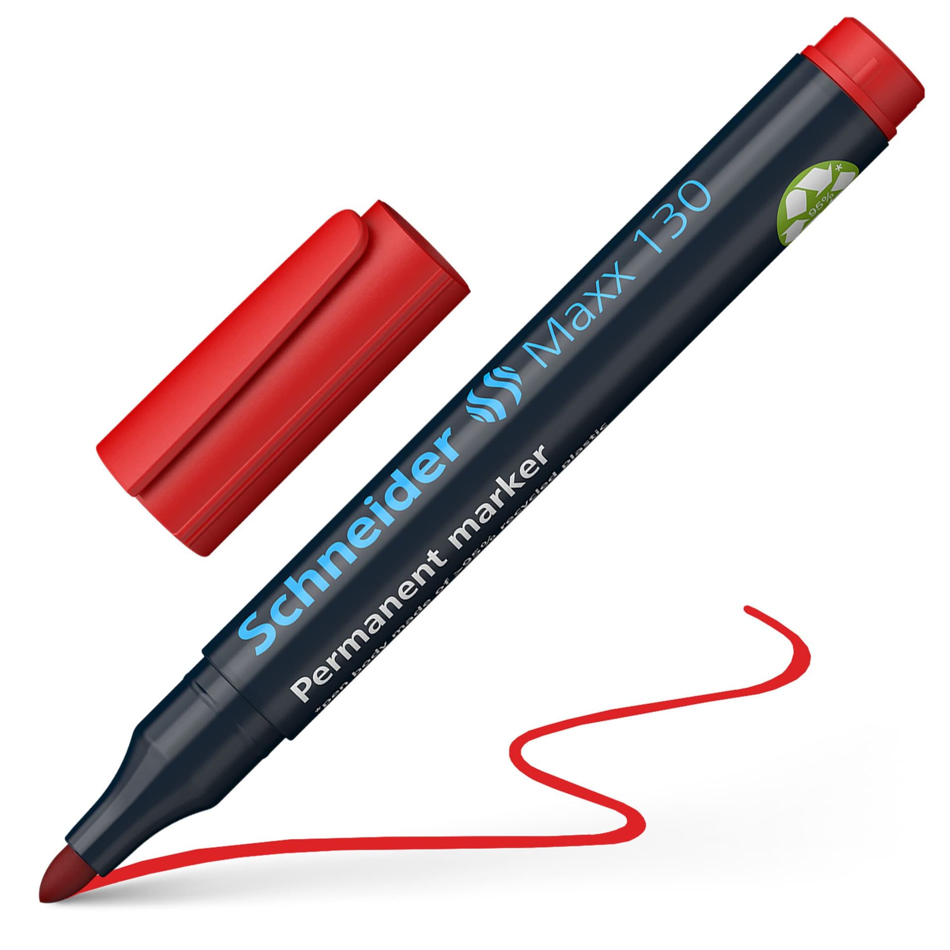 Permanent marker Schneider Maxx 130 rond 1-3mm assorti 4 stuks 5