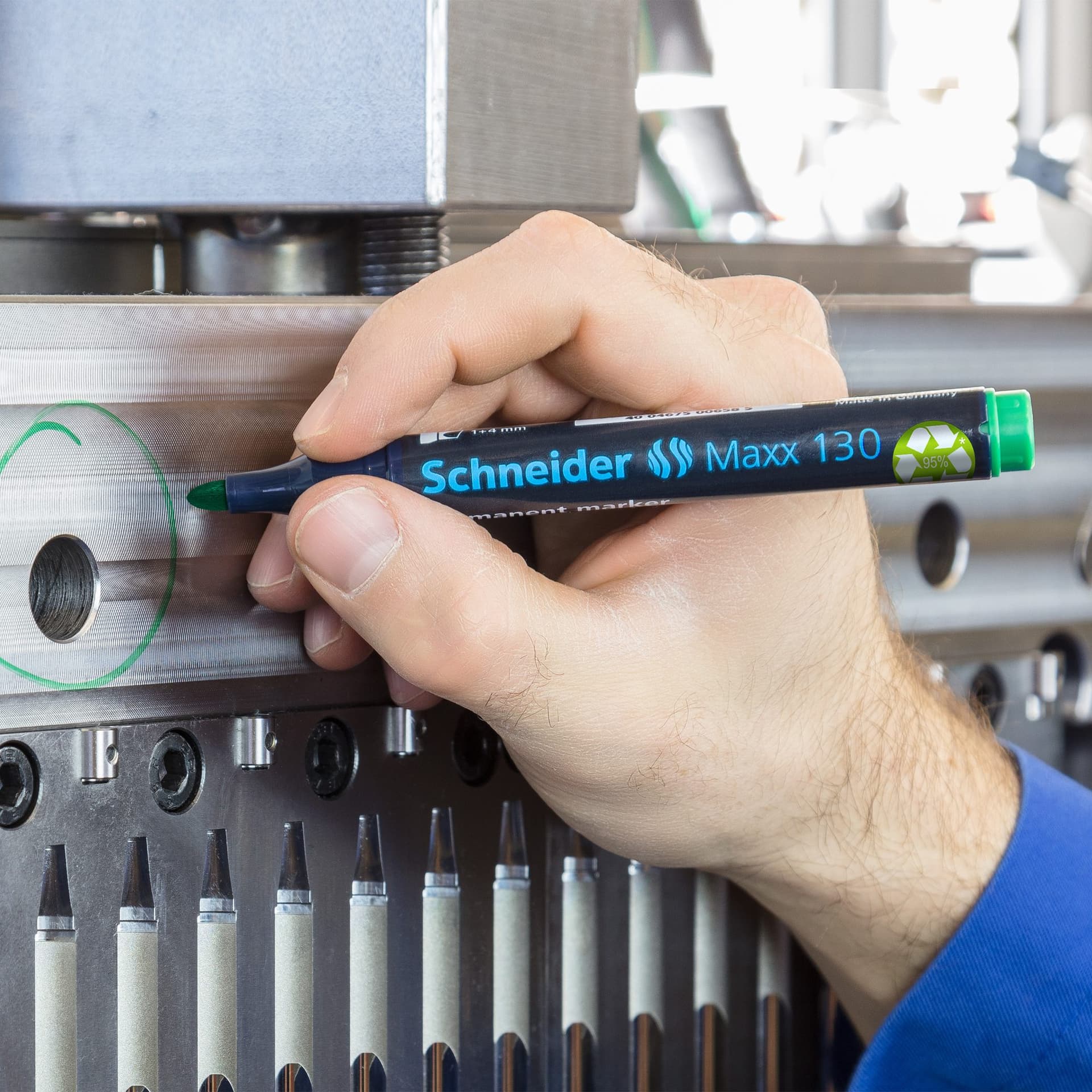 Permanent marker Schneider Maxx 130 rond 1-3mm assorti 4 stuks 8