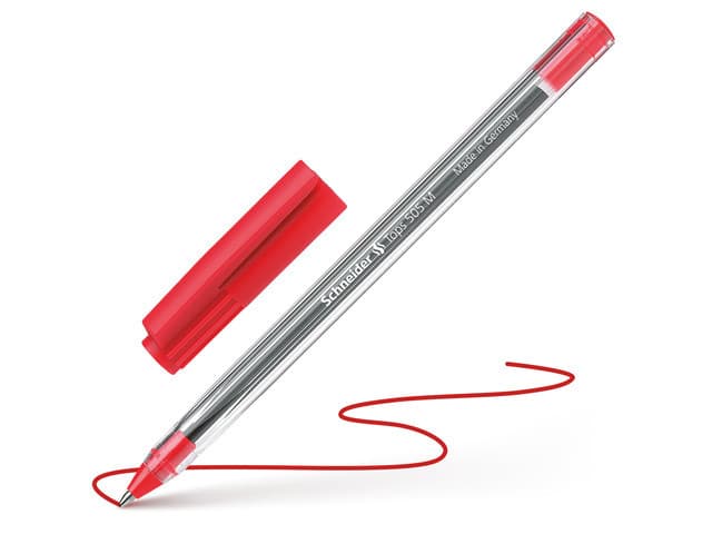 Balpen Schneider Tops 505 medium rood 3