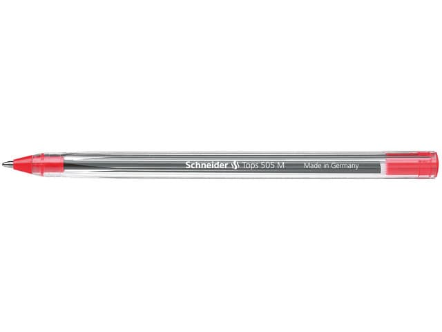Balpen Schneider Tops 505 medium rood 5