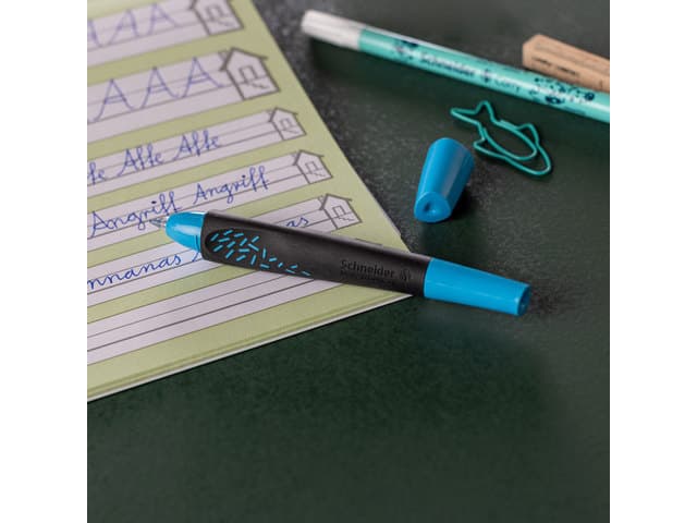 Rollerpen Schneider Breeze medium zwart/blauw 6
