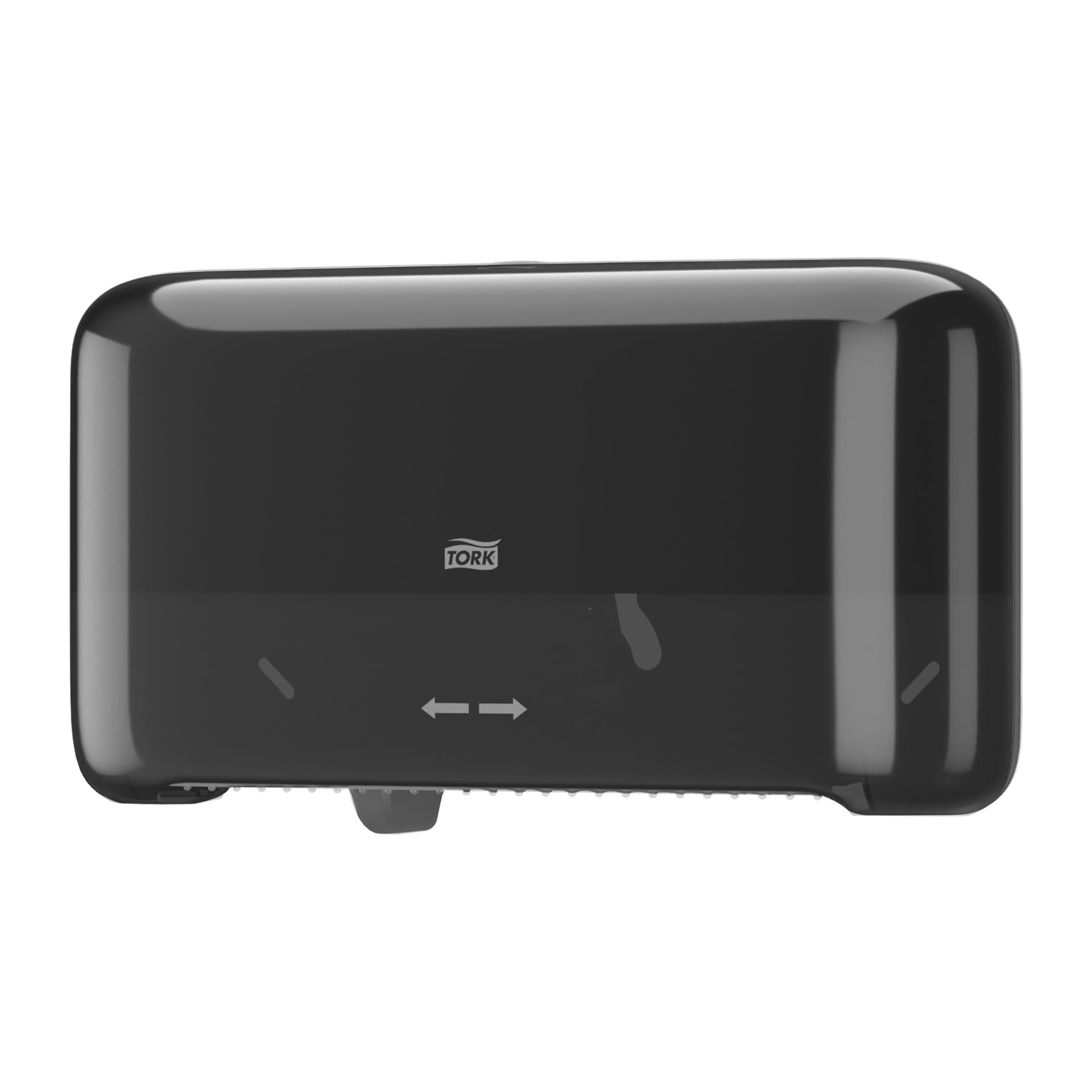 Toiletpapierdispenser Tork T7 Elevation Optiserve Coreless medium duo zwart 558068
