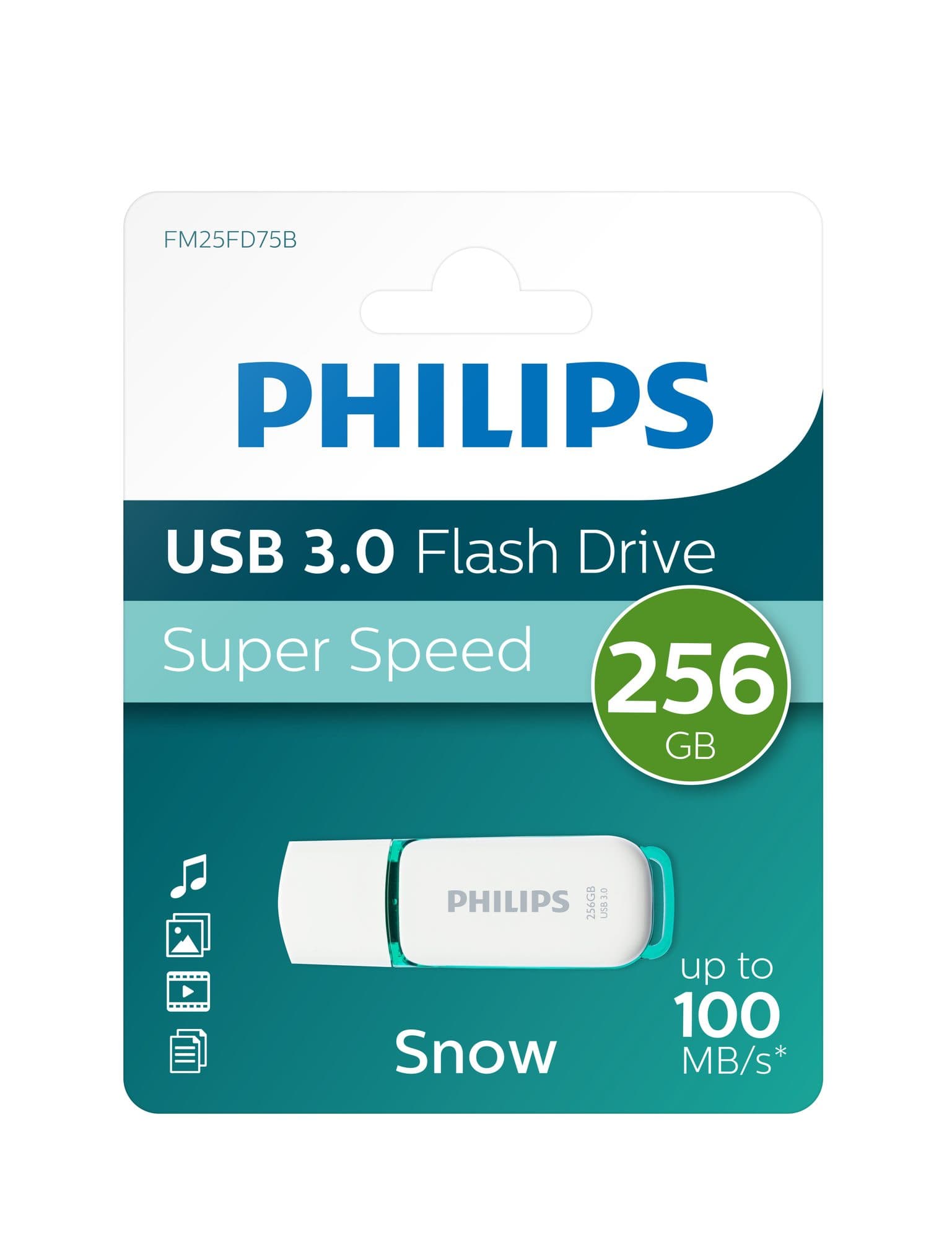 USB stick 3.0 Philips Snow USB-A 256GB groen 5