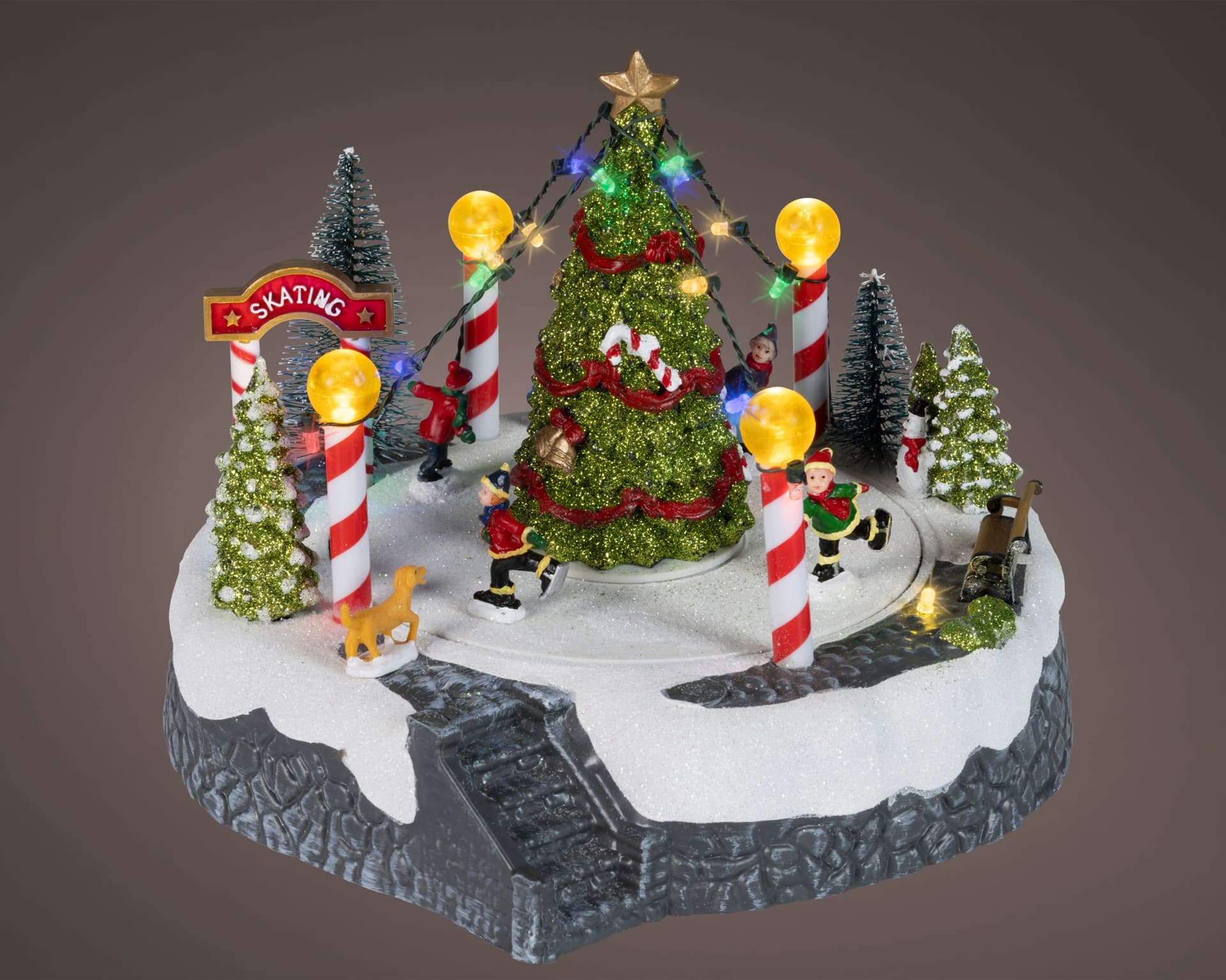 Kersttafereel Lumineo Led 22x22x18.5cm 3