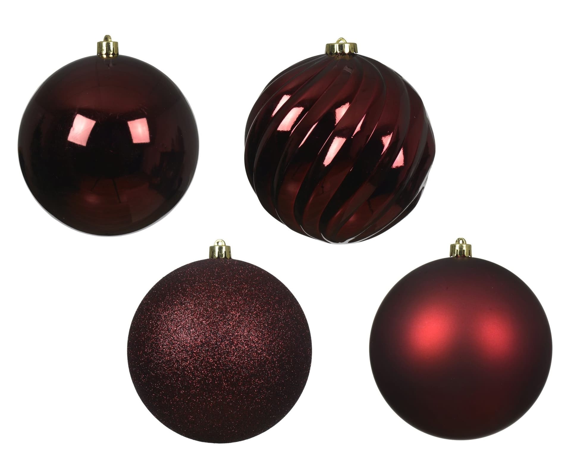 Kerstballenmix Decoris Ossenbloed koker à 4 stuks 2