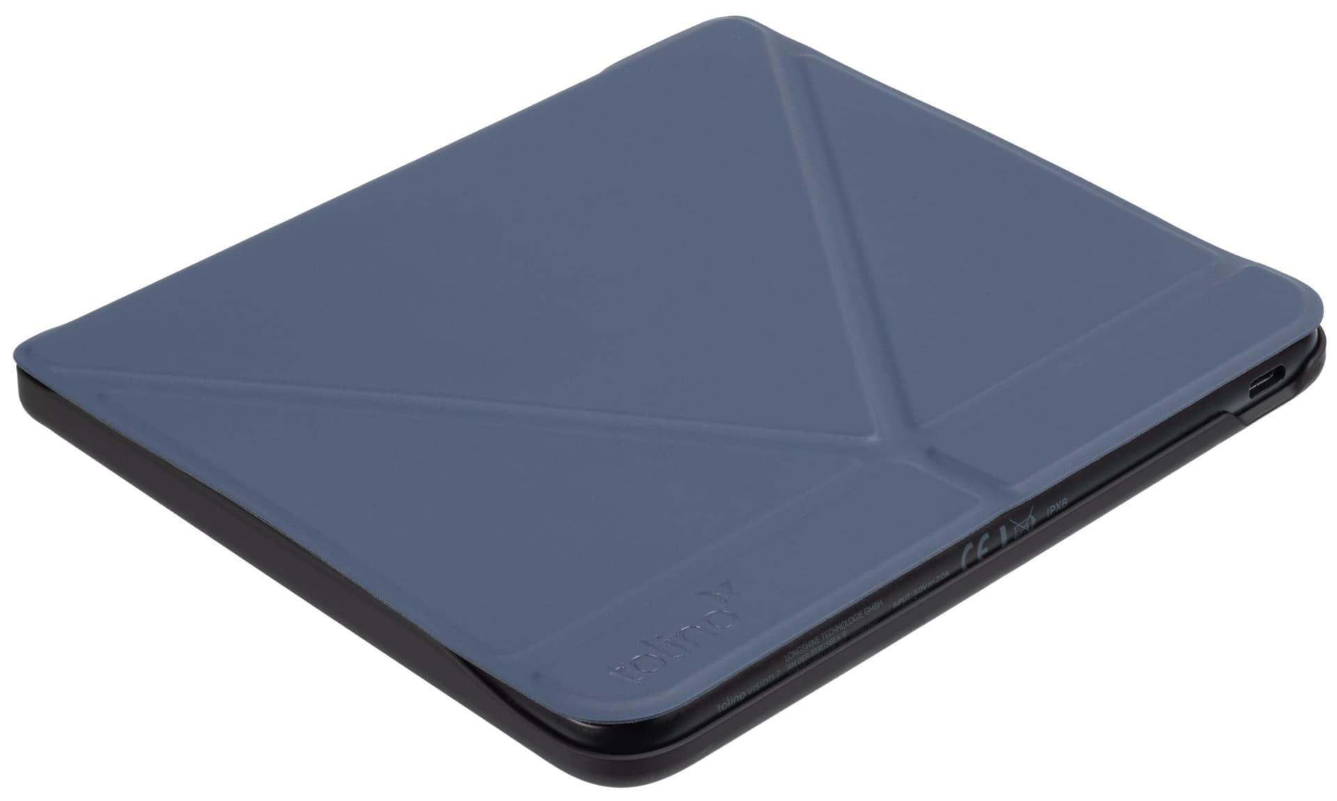 E-reader beschermhoes Tolino Vision 7 Origami blauw 3