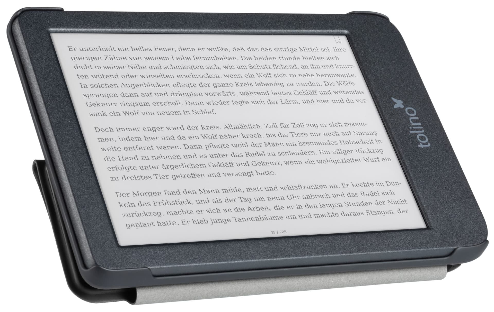 E-reader beschermhoes Tolino Shine Origami zwart 2