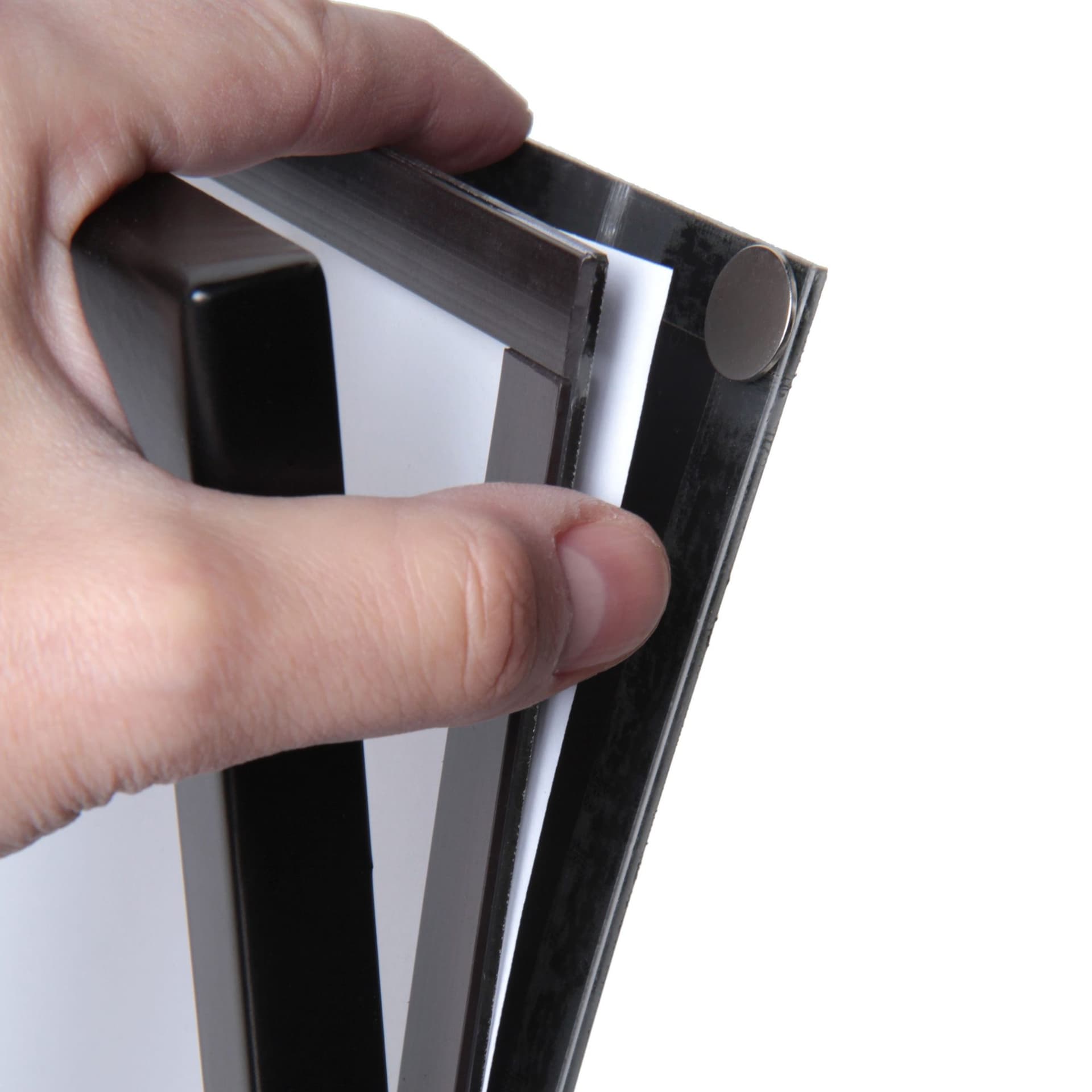 Menustandaard Office magnetisch acryl vak A4 zwart 4