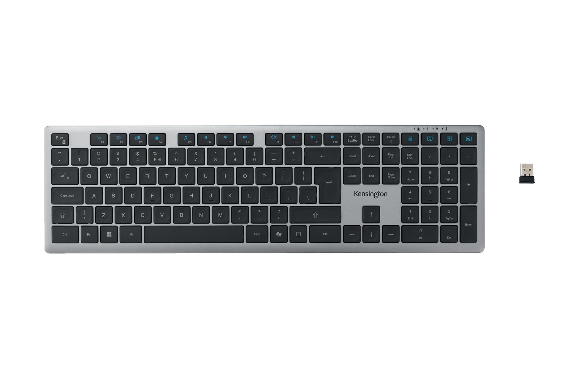 Toetsenbord Kensington EQ KB535 oplaadbaar QWERTY grijs 2