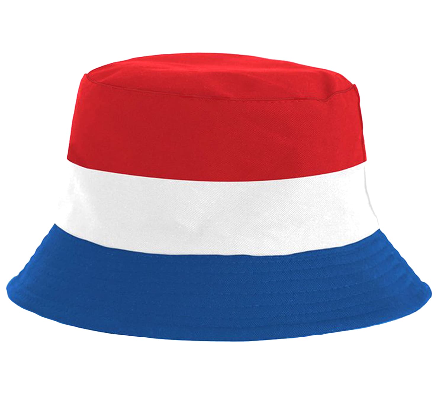 Feesthoed rood wit blauw en oranje