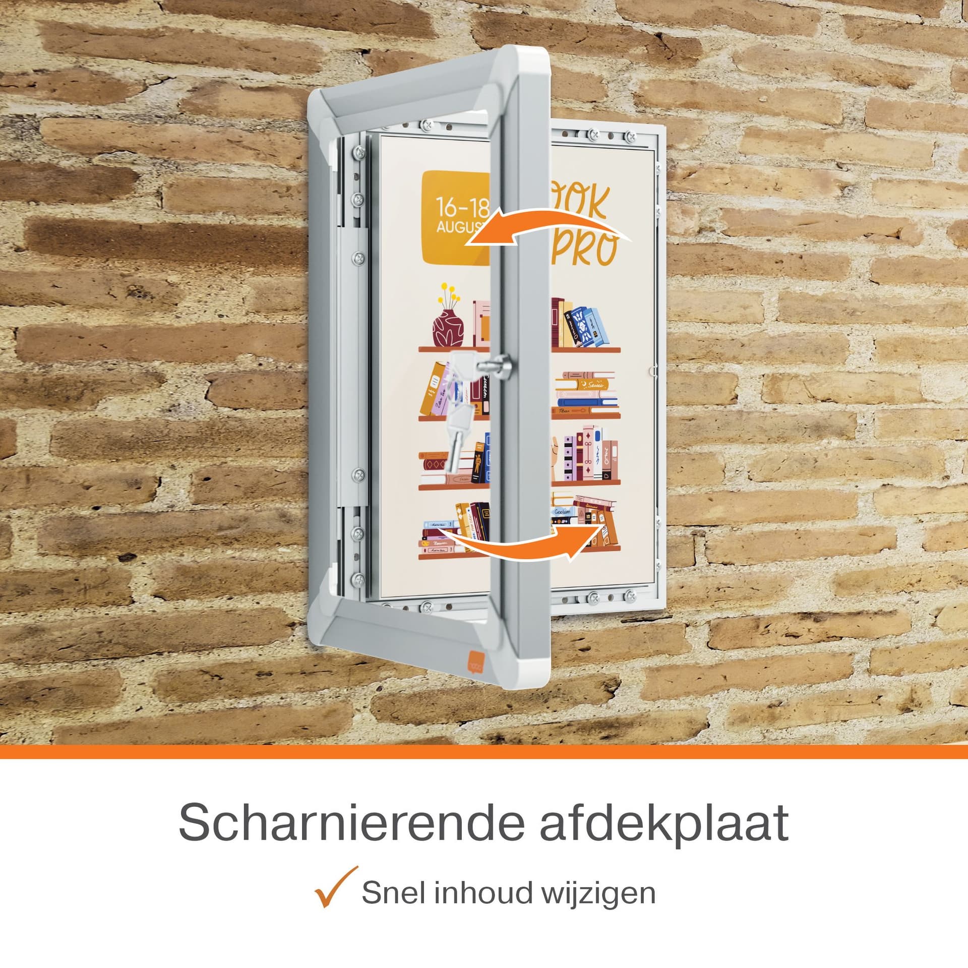 Kliklijst Nobo Premium Plus afsluitbaar A4 4