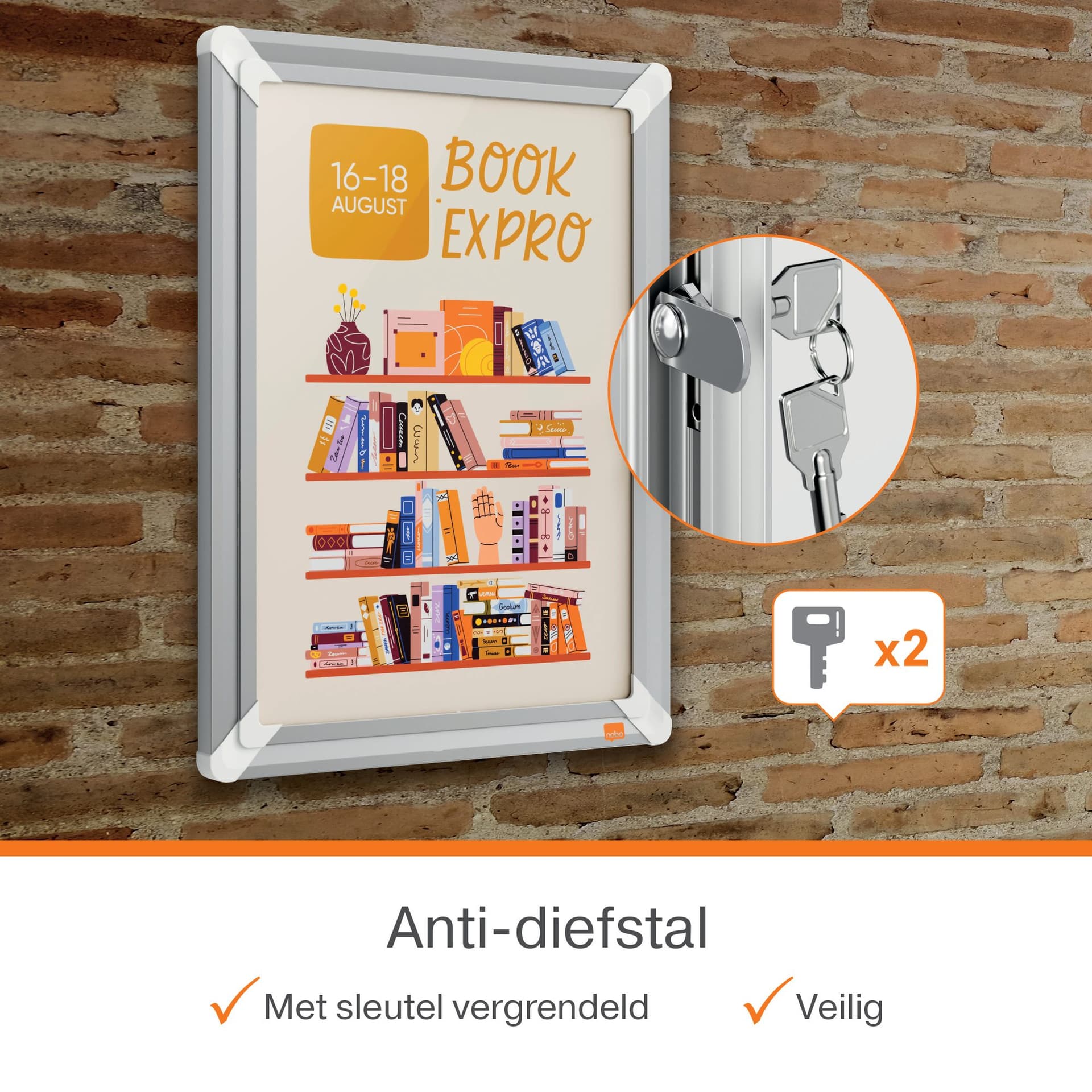 Kliklijst Nobo Premium Plus afsluitbaar A3 3