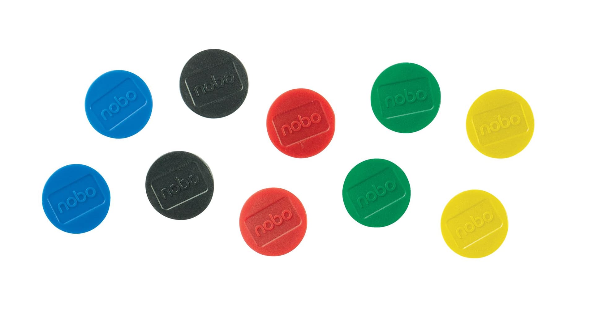 Magneet Nobo 38mm assorti 10 stuks