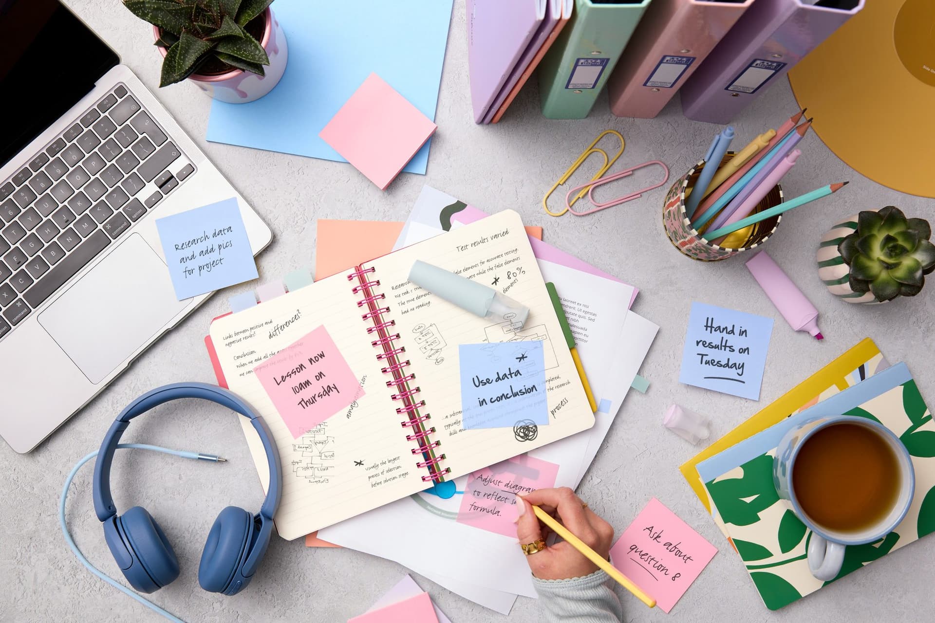 Memoblok Post-it 3M 73x73mm Transparant roze 5