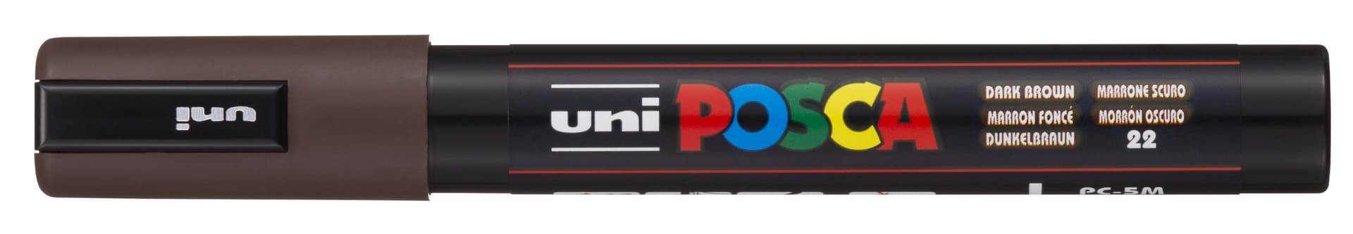 Paintmarker Uni POSCA PC5M medium donkerbruin 2