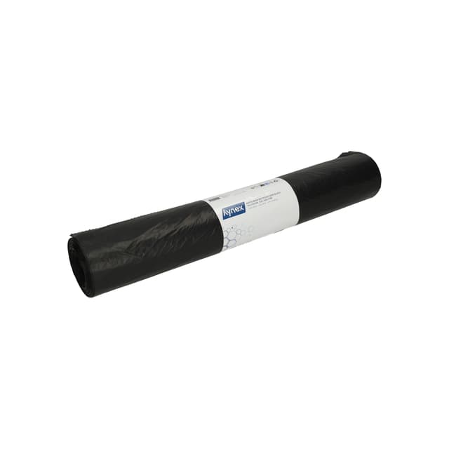 Afvalzak Hynex 70x110cm HDPE recycled T25 120L zwart rol à 25 stuks 2