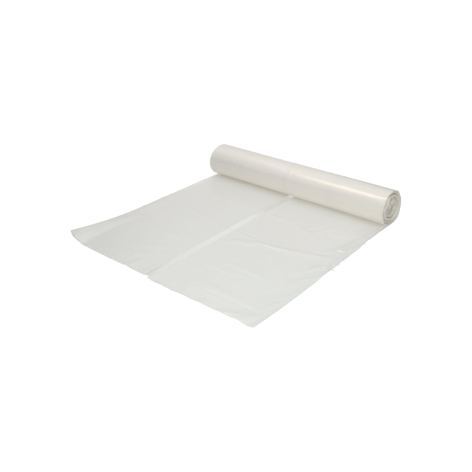 Afvalzak Hynex 70/15x200cm LDPE recycled T80 400L transparant ponsgaten rol à 5 stuks 6