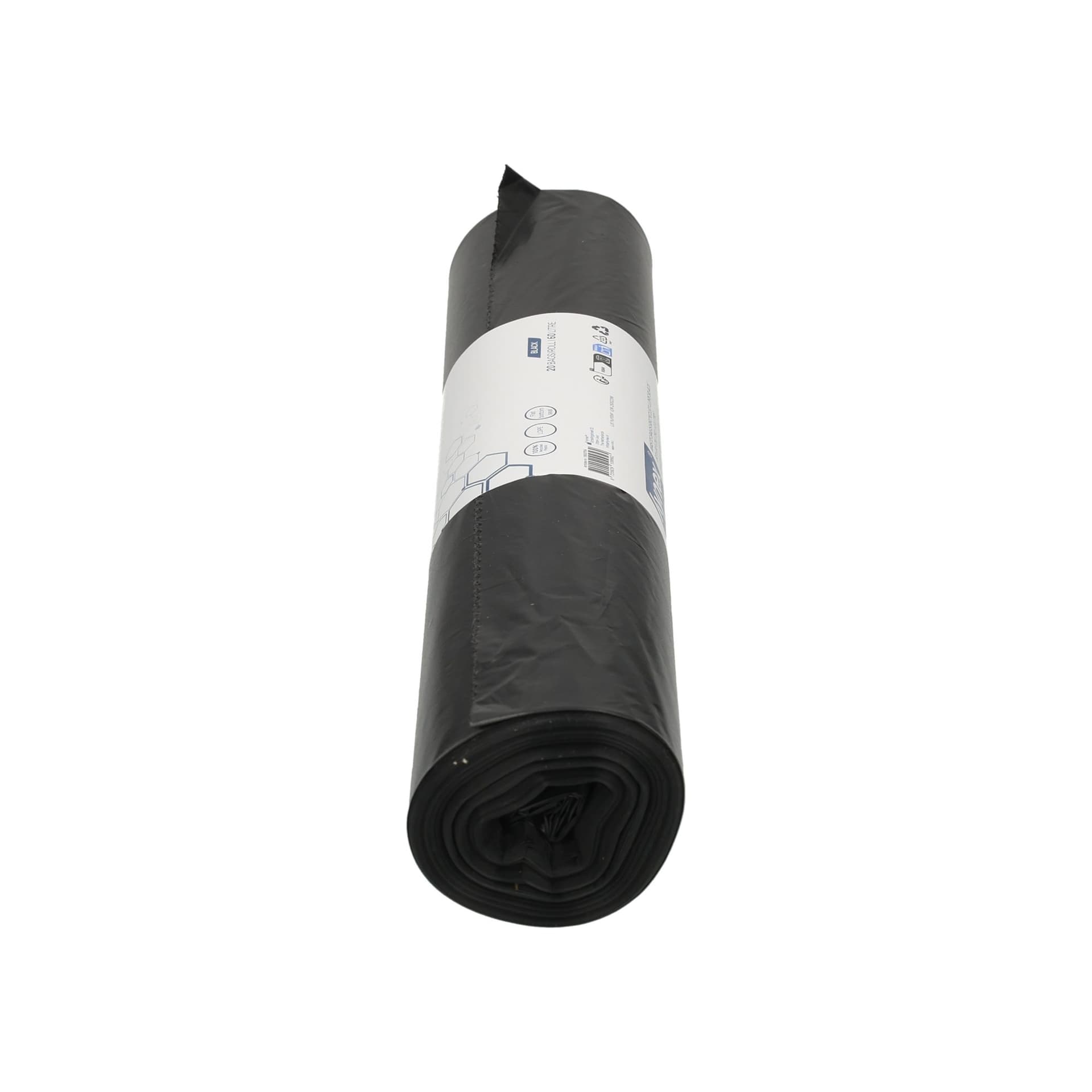 Afvalzak Hynex 60x80cm LDPE recycled T60 60L zwart rol à 20 stuks 3