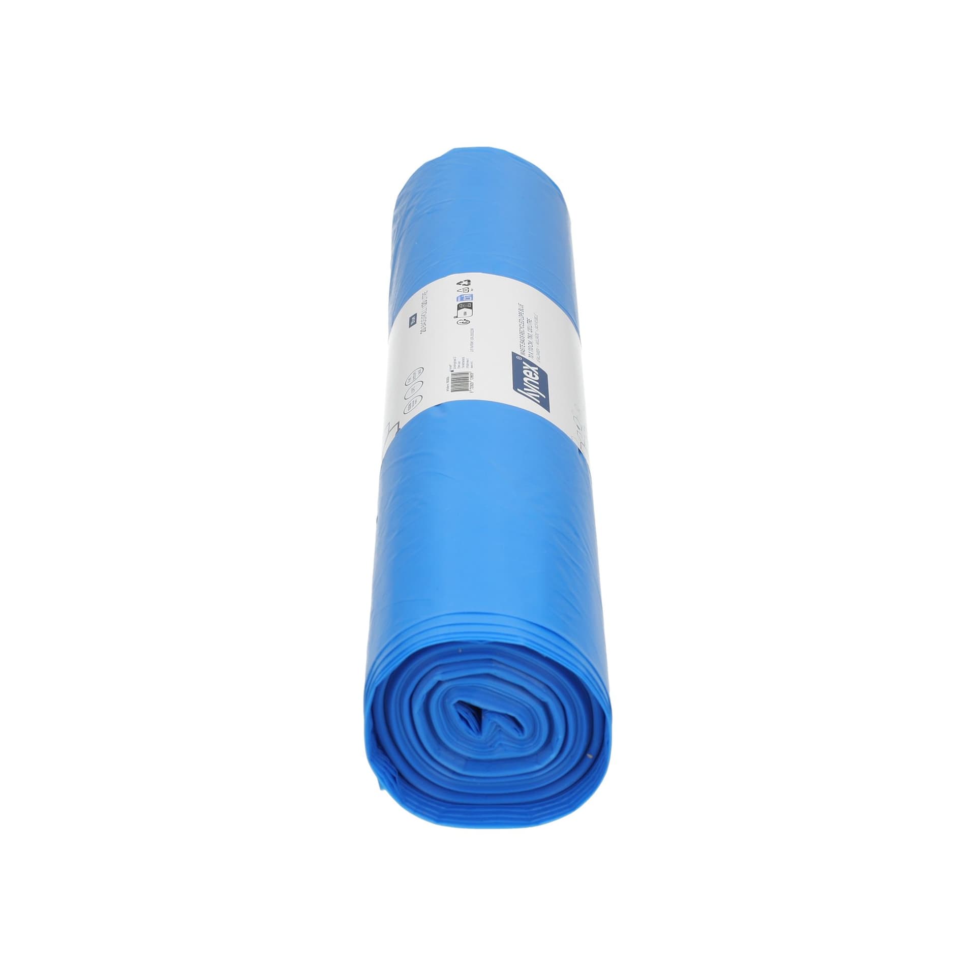 Afvalzak Hynex 70x110cm LDPE recycled T60 120L blauw rol à 20 stuks 3