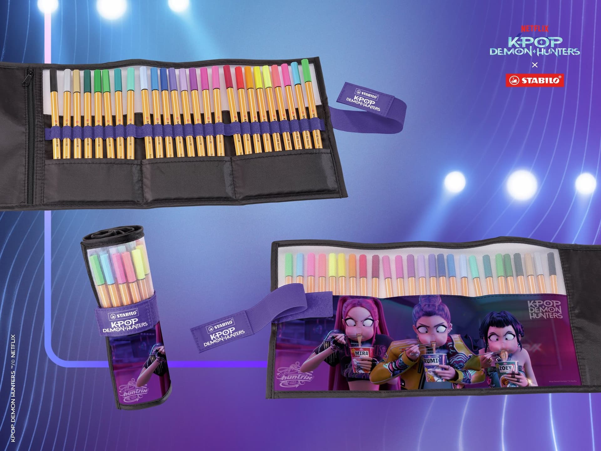 Fineliner STABILO point 88 rollerset charm K-Pop assorti 25 stuks 3