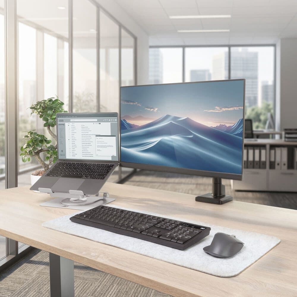 Laptopstandaard ACT 360 draaibaar met ventilator 5