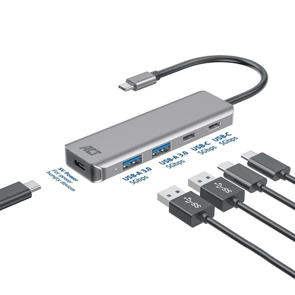Hub ACT 3.0 USB-C 2x USB-A, 2x USB-C 3