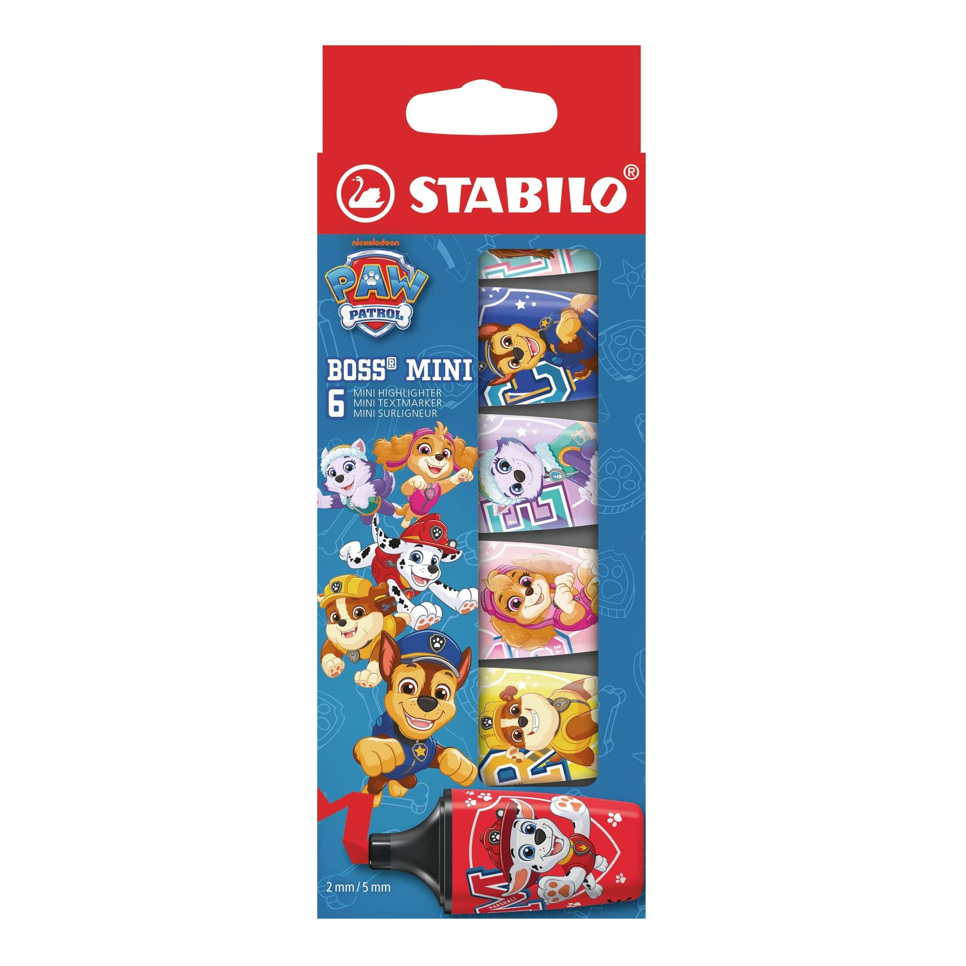 Markeerstift STABILO BOSS mini PAW Patrol 6st