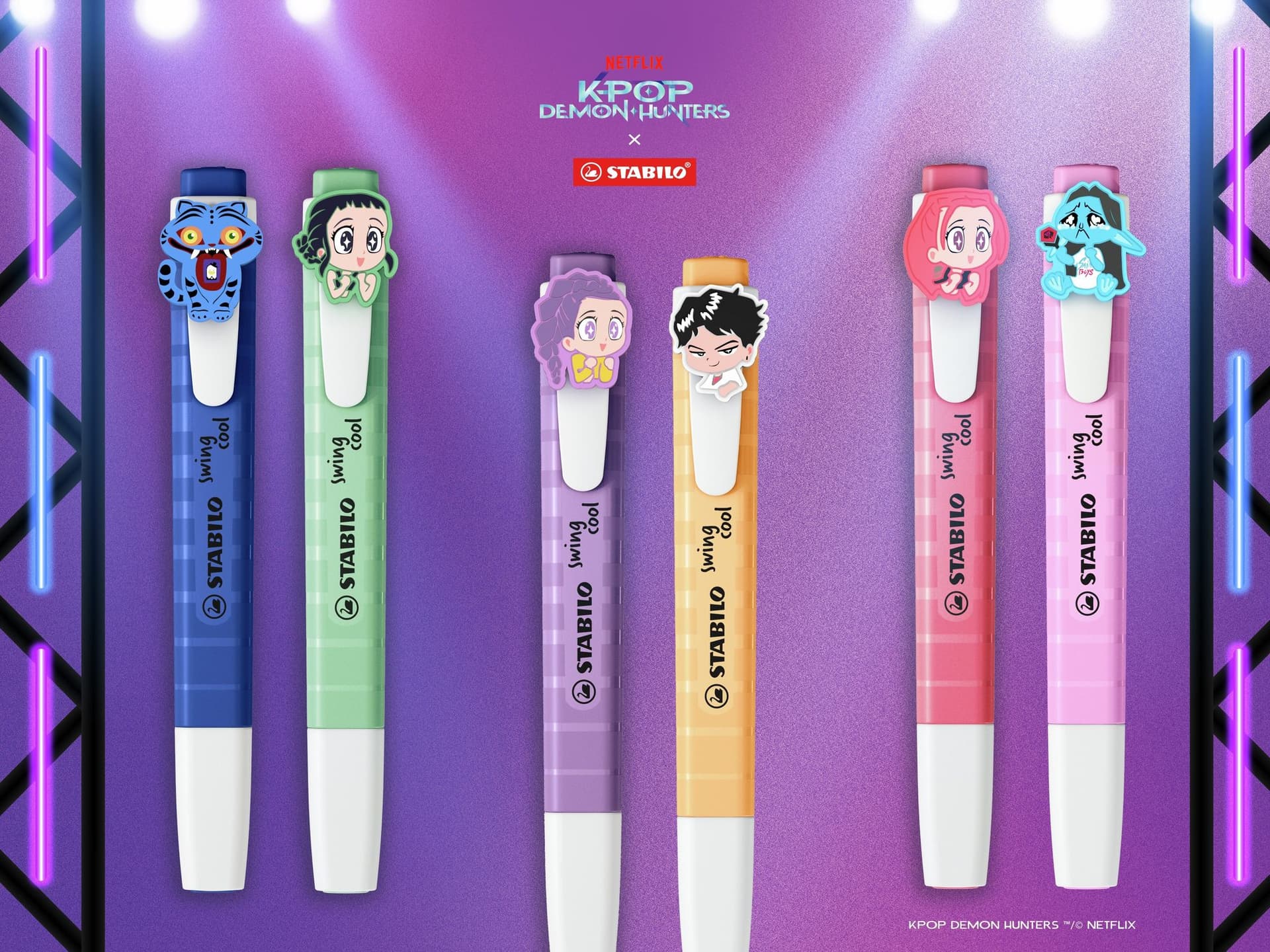 Markeerstift STABILO Swing cool K-Pop Demon Hunters BL V2 3st 4