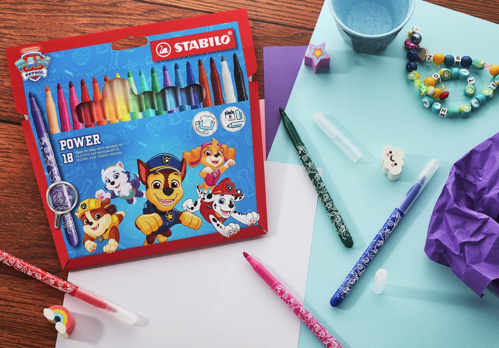 Viltstift STABILO power PAW Patrol 12st 4