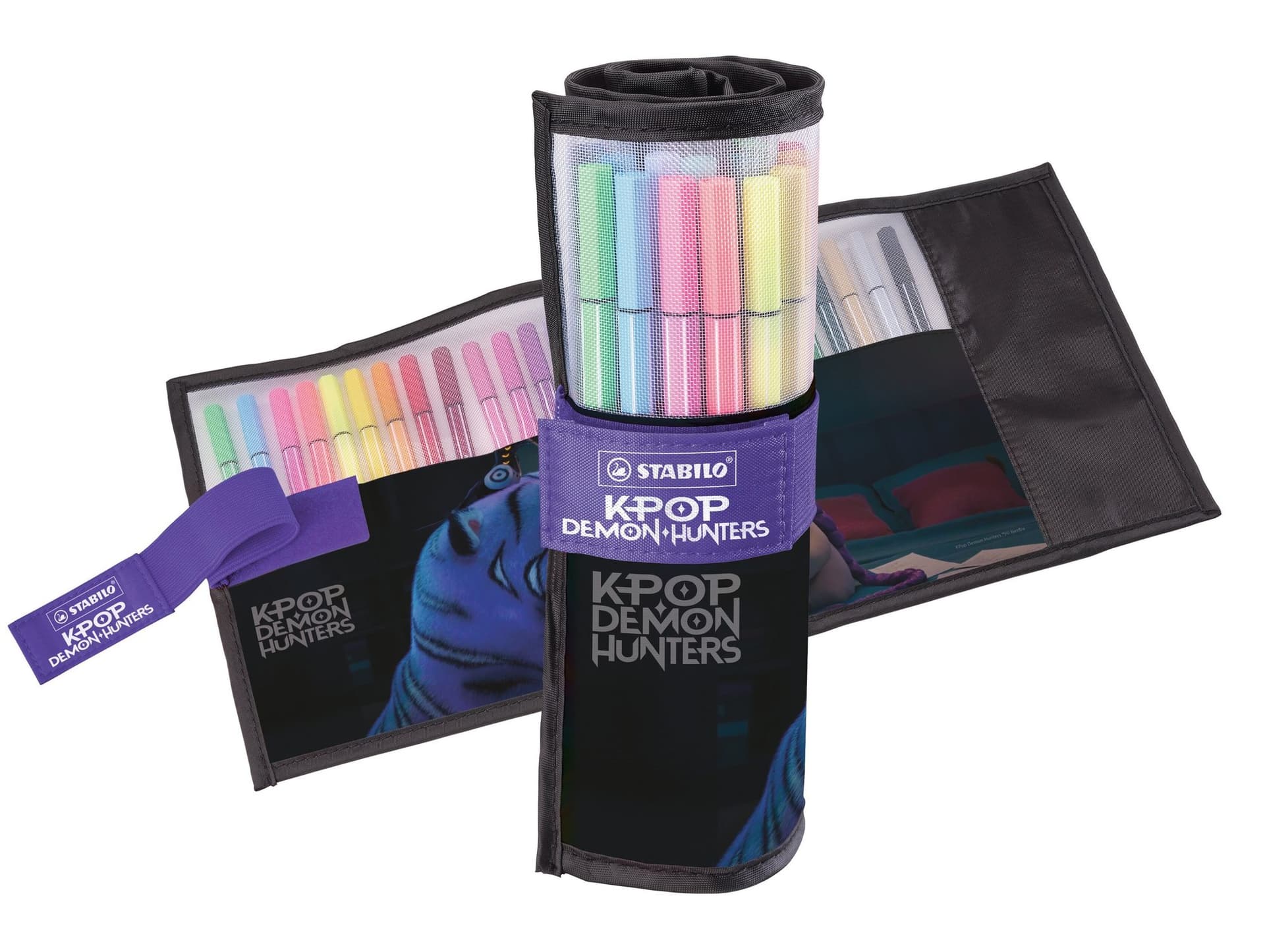 Viltstift STABILO Pen 68 K-Pop rollerset Demon Hunters assorti 25st