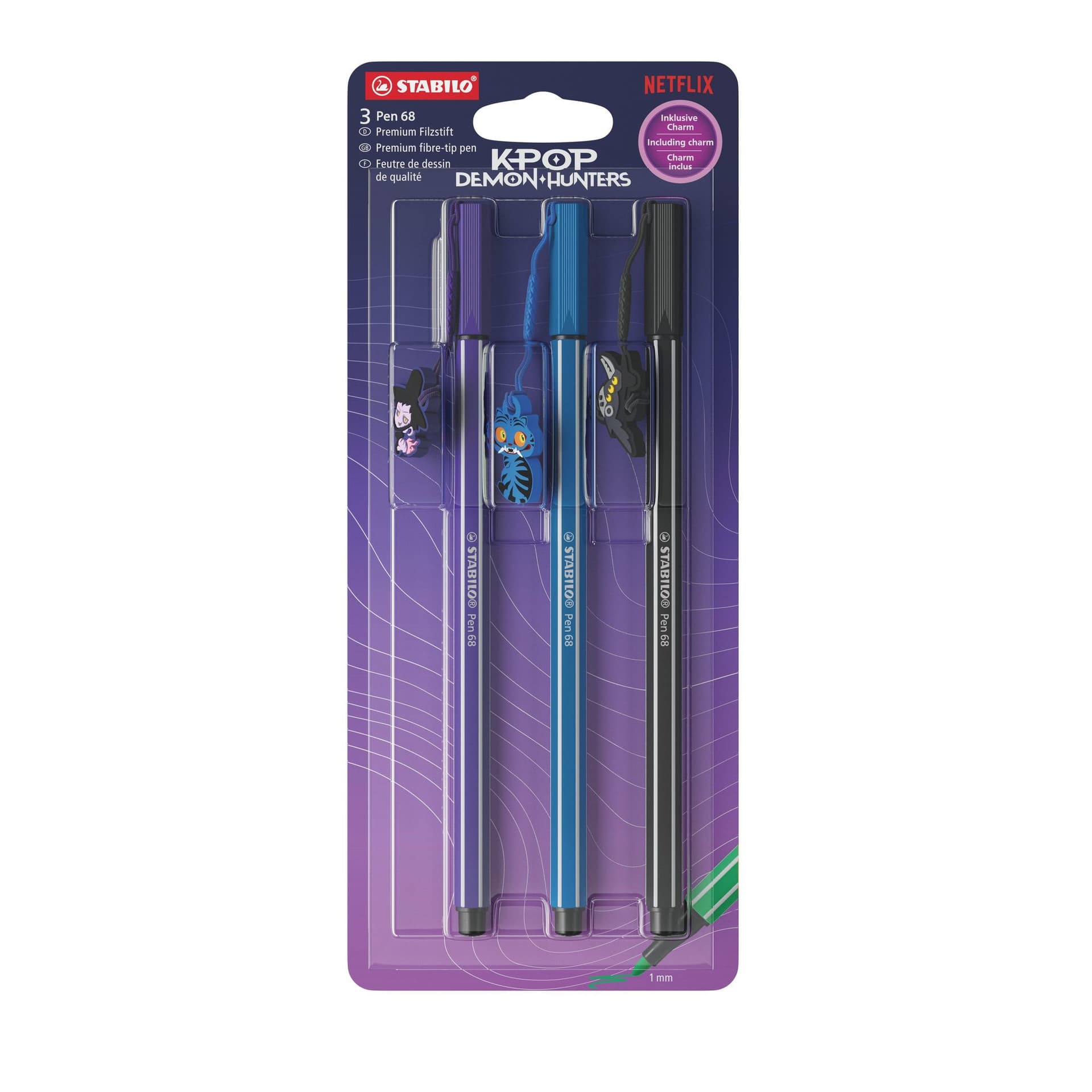 Viltstift STABILO Pen 68 K-Pop Demon Hunters V2 3st