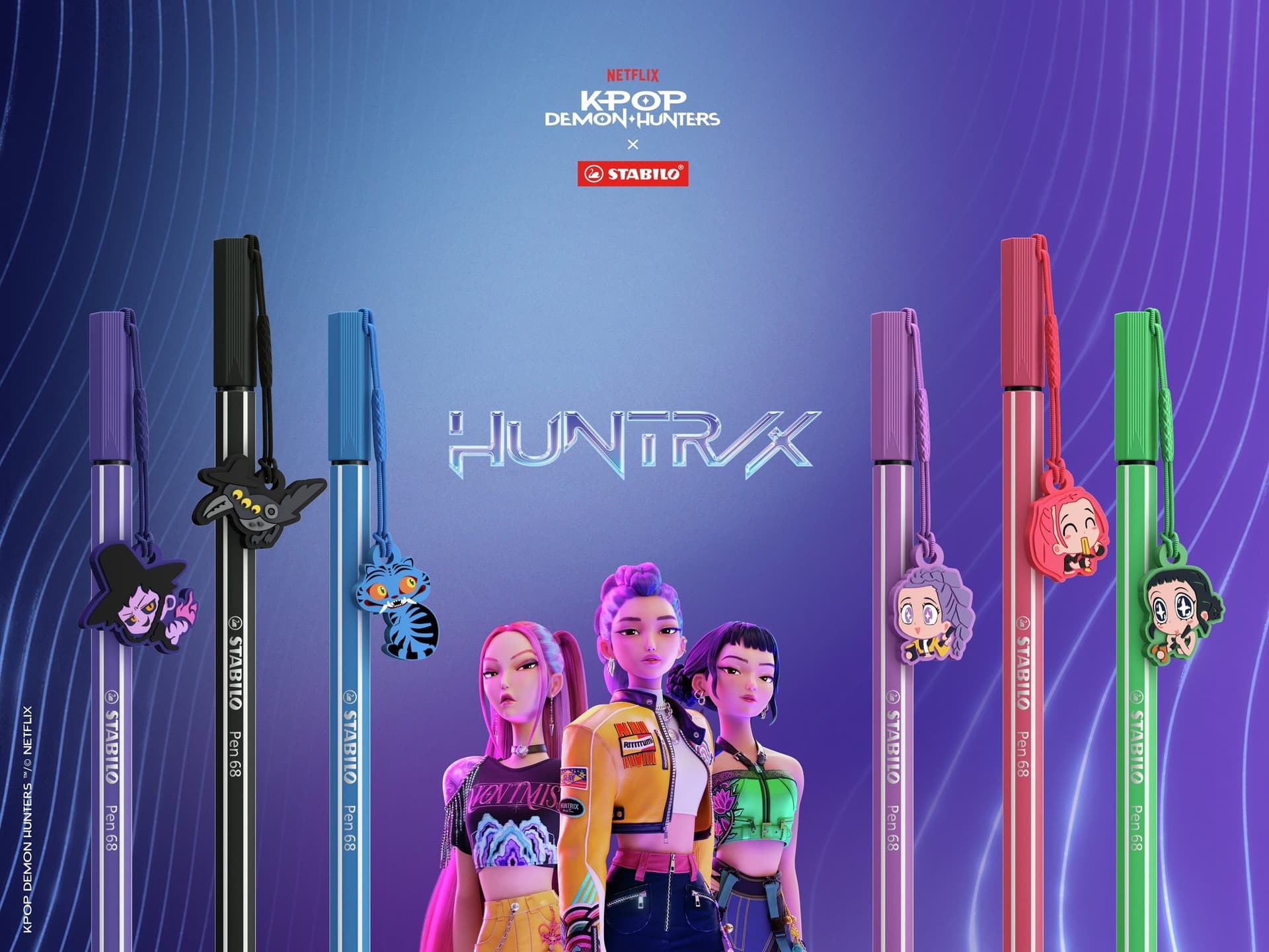 Viltstift STABILO Pen 68 K-Pop Demon Hunters V2 3st 4