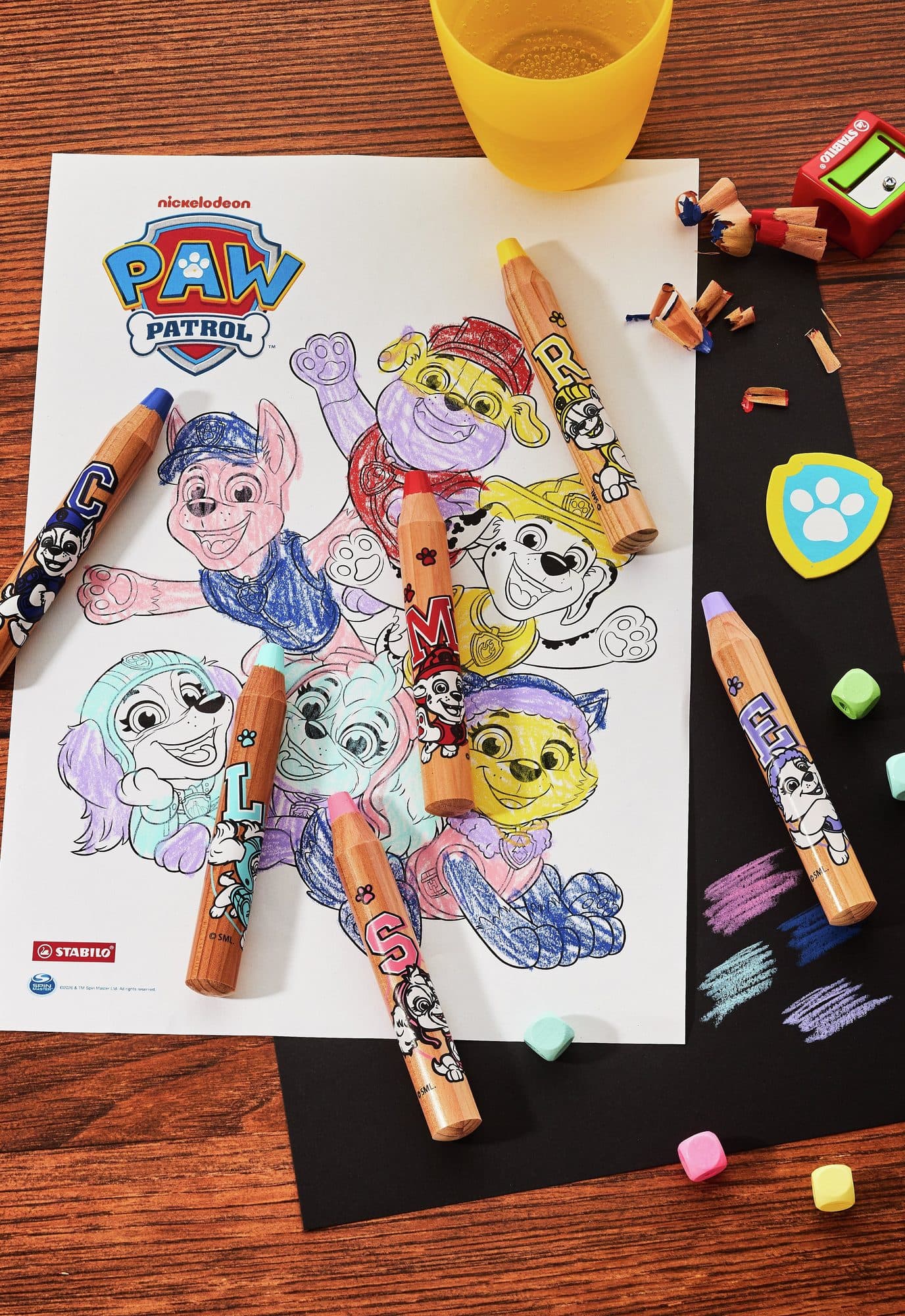 Kleurpotloden STABILO woody 3 in 1 Paw Patrol + slijper 6st 4