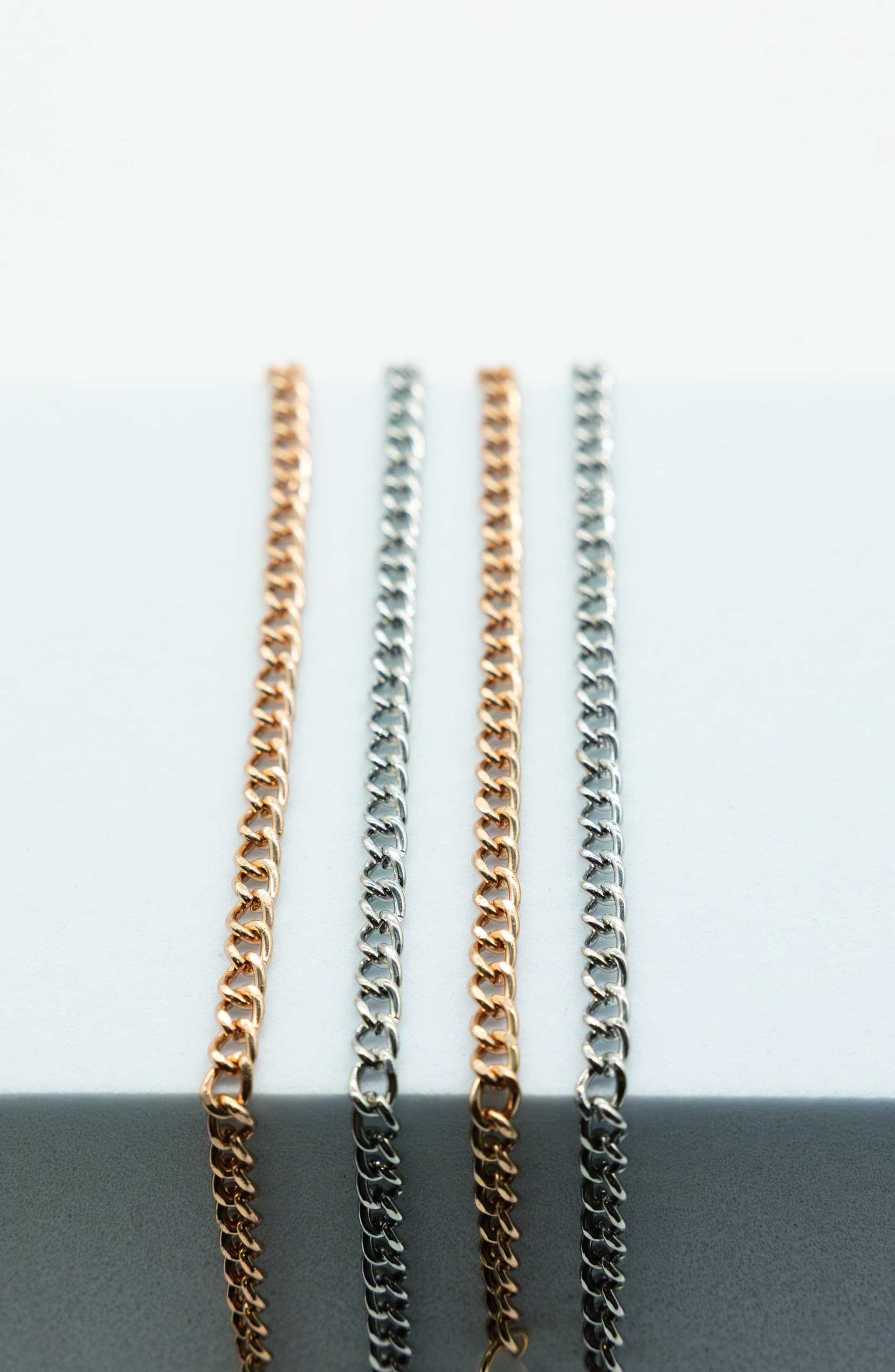 Brillenketting I Need You assorti goud en zilver 4 stuks