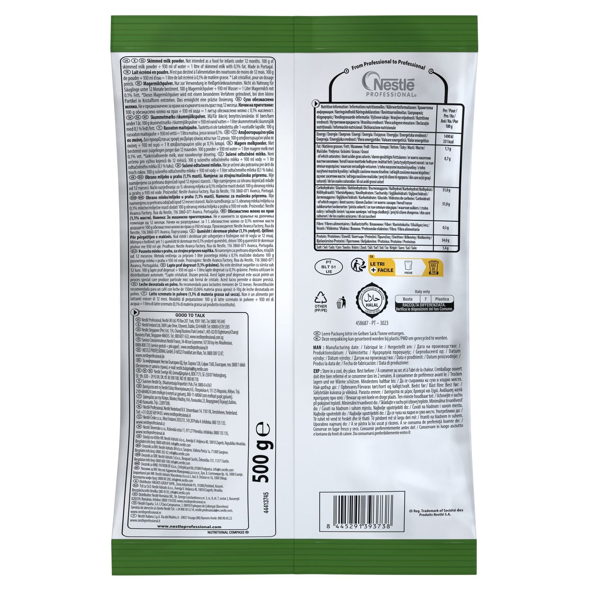 Melkpoeder Nestle mager 500 gram 3