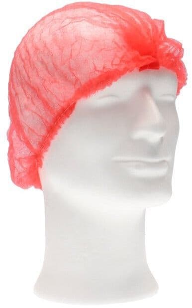 Haarnet CMT clip non-woven L 53cm PP rood 100 stuks