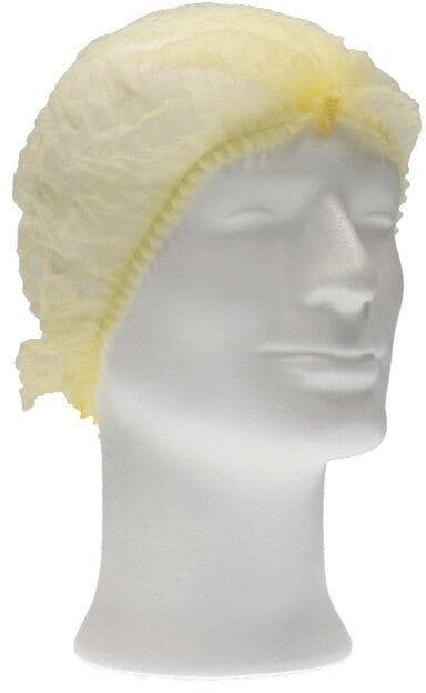 Haarnet CMT clip non-woven L 53cm PP geel 100 stuks