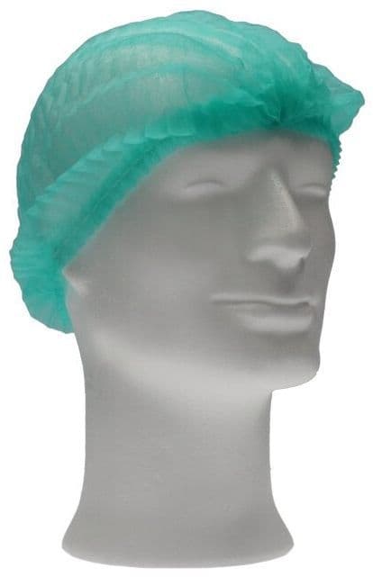 Haarnet CMT clip non-woven M 49cm PP groen 100 stuks
