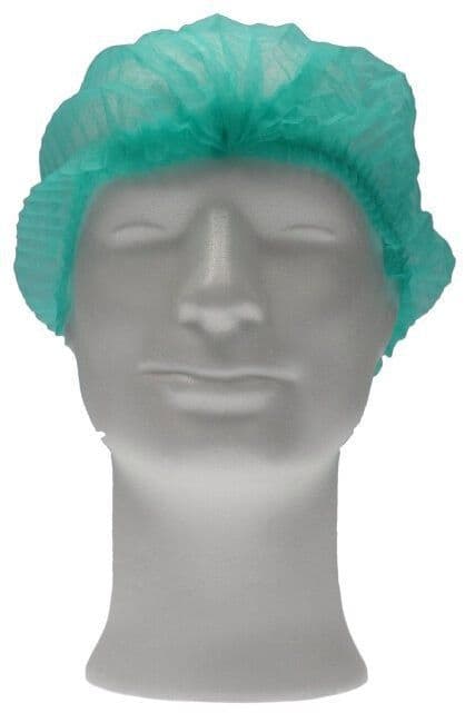 Haarnet CMT clip non-woven M 49cm PP groen 100 stuks 2