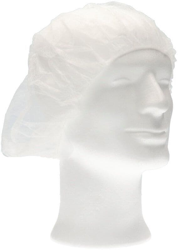 Haarnet CMT bouffant non-woven XL 58cm PP wit 100 stuks