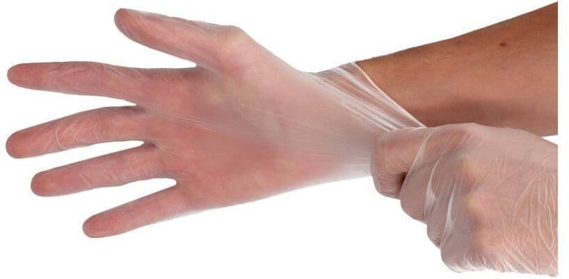 Handschoen CMT M vinyl poedervrij wit 100 stuks 4