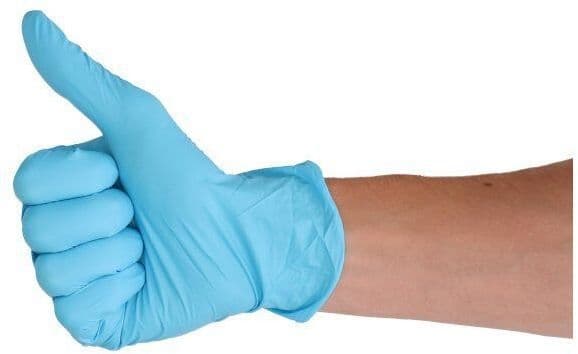 Handschoen CMT M soft nitril blauw 100 stuks 3
