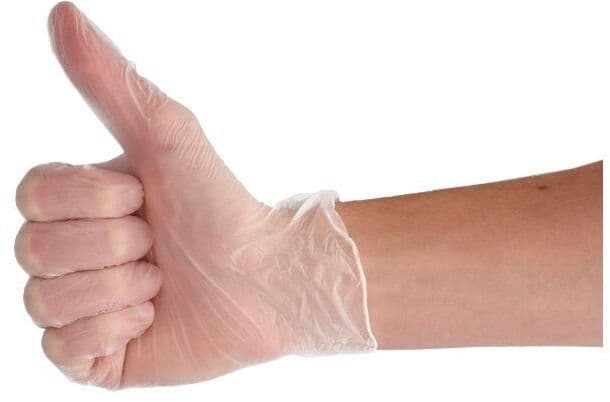 Handschoen CMT XL vinyl poedervrij wit 100 stuks 3