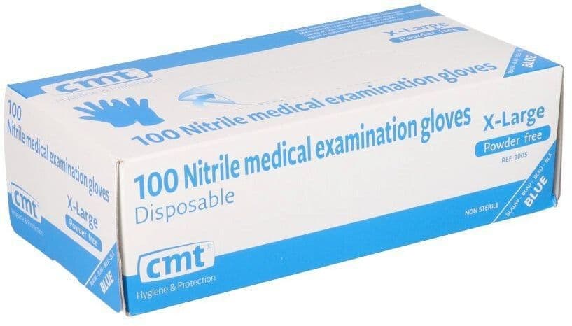 Handschoen CMT XL soft nitril blauw 100 stuks