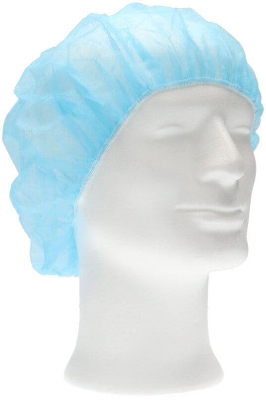 Haarnet CMT bouffant non-woven XL 58cm PP blauw 100 stuks