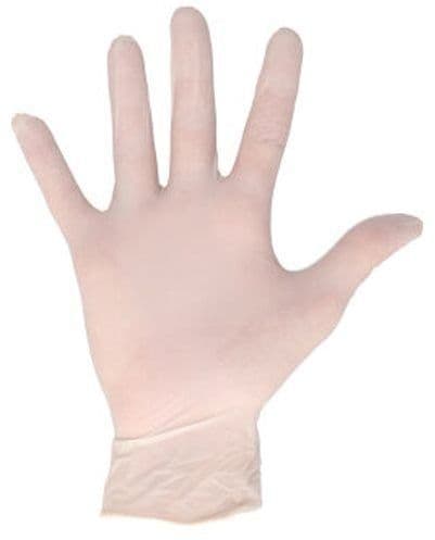 Handschoen CMT XL latex poedervrij wit 100 stuks 2