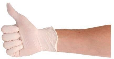 Handschoen CMT XL latex poedervrij wit 100 stuks 3