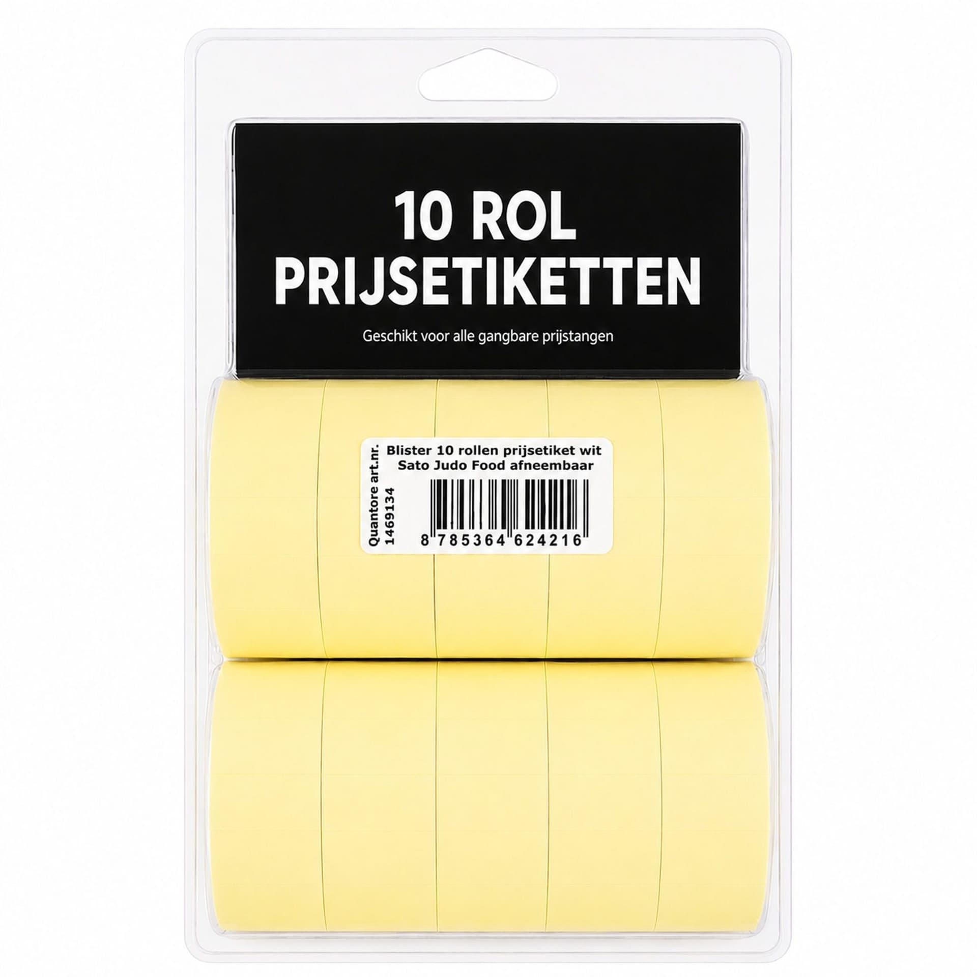 Etiket voor Sato Judo Food 26x16 mm wit afneembaar 2