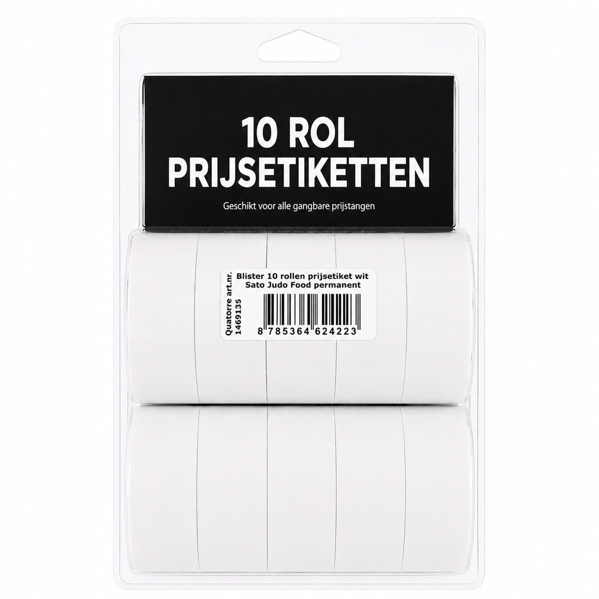 Etiket voor Sato Judo Food 26x16 mm wit permanent 2
