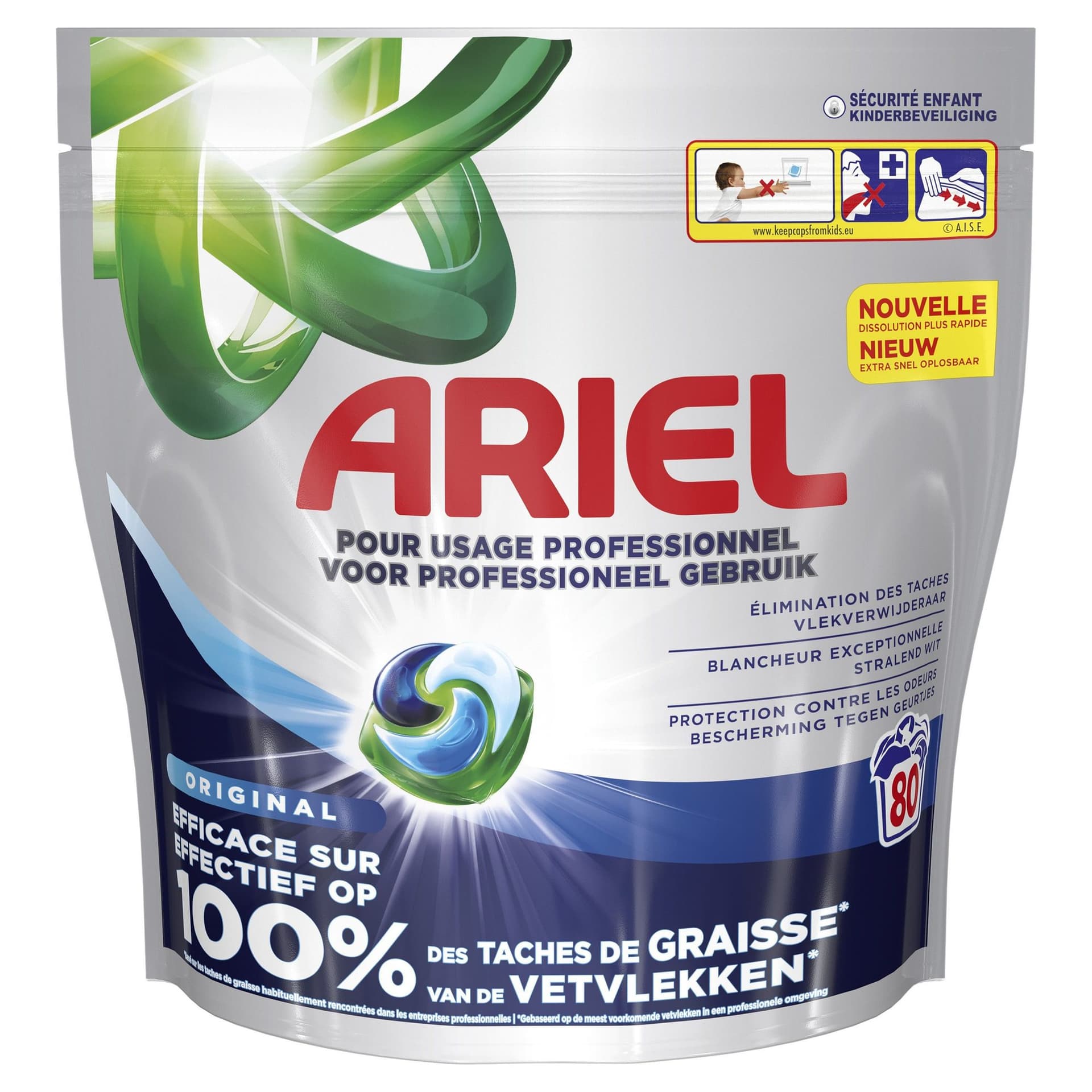 Wasmiddel Ariel prof All-one regular 80 pods